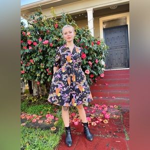 NWT Nooworks Betty dress in Better Days print - size M